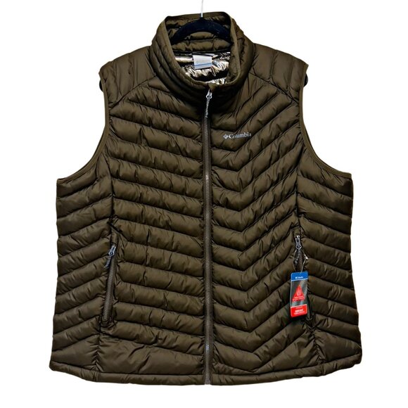 Columbia Powder Lite Insulated Puffer Vest Omni-Heat Thermal Full Zip Jacket 2X - Picture 4 of 12